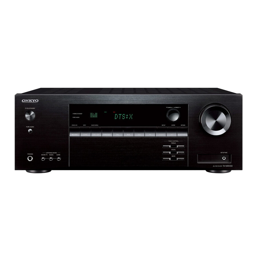 ricevitore av onkyo tx-nr5100 8k a 7.2 canali