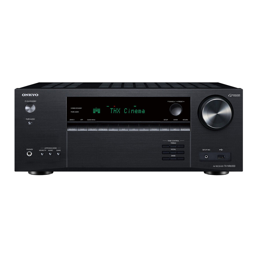 ricevitore av certificato thx onkyo tx-nr6100 a 7.2 canali