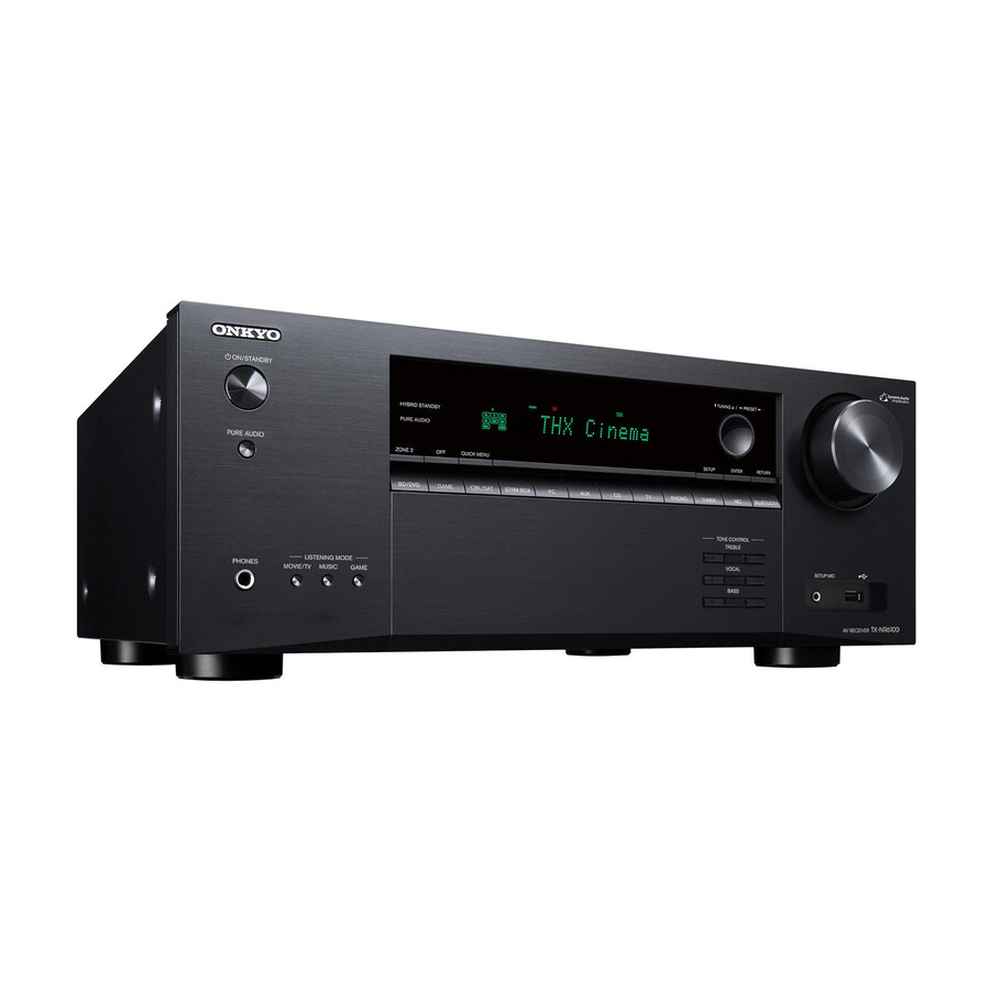 ricevitore av certificato thx onkyo tx-nr6100 a 7.2 canali